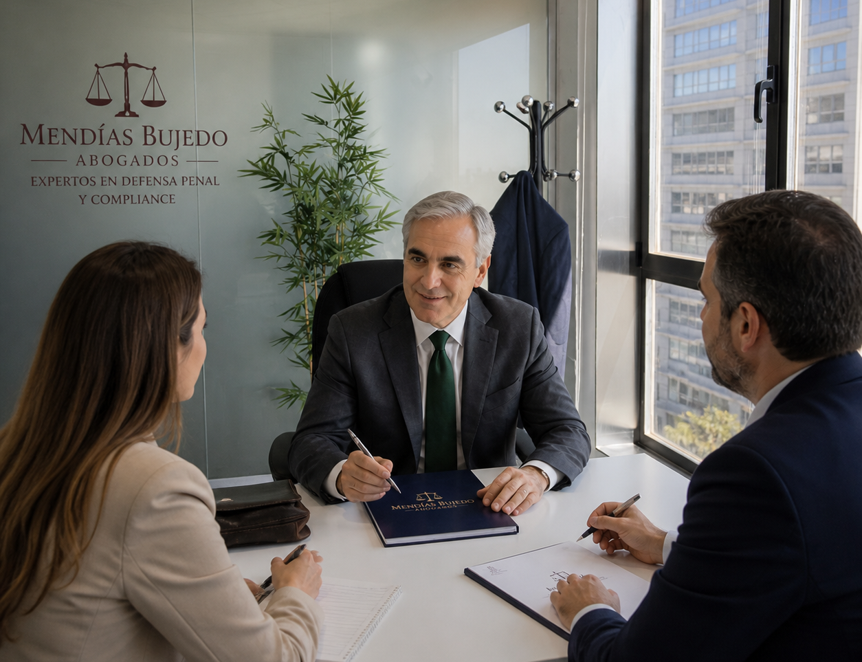 Alejandro Mendías Bujedo - Abogado - Madrid y Murcia Reunión con clientes en la sede de Murcia